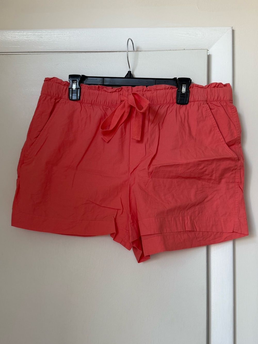 LOFT Coral Drawstring Waist Cotton Casual Shorts